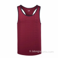 Entraînement sportif Fitness Fitness Ribbed Gym Top Top Men